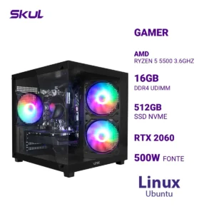 Computador Ryzen 5 5500 3.6Ghz 16Gb Ssd 512Gb RTX2060