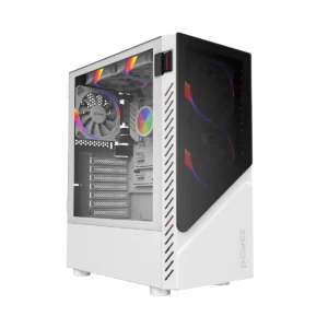 Gabinete Gamer Set White Ghost - Lateral Em Vidro - Pcyes