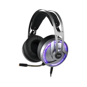 Headset gamer Evus Colors F-05 cinza com luz LED